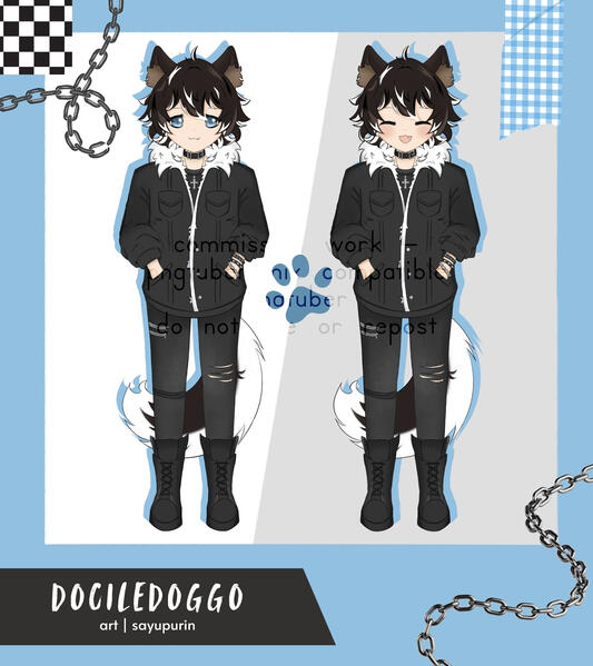 Model Commission Illustration 依頼作品(配信用PNG)